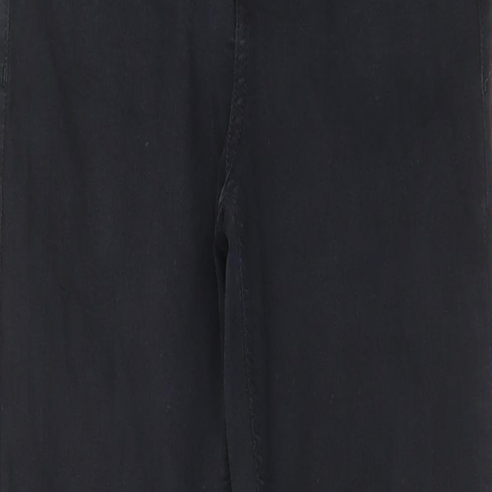 Topshop Womens Black Cotton Skinny Jeans Size 26 in L32 in Regular Zip - Pockets