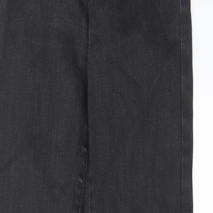 Topshop Womens Grey Cotton Skinny Jeans Size 25 in L34 in Regular Zip - Pockets