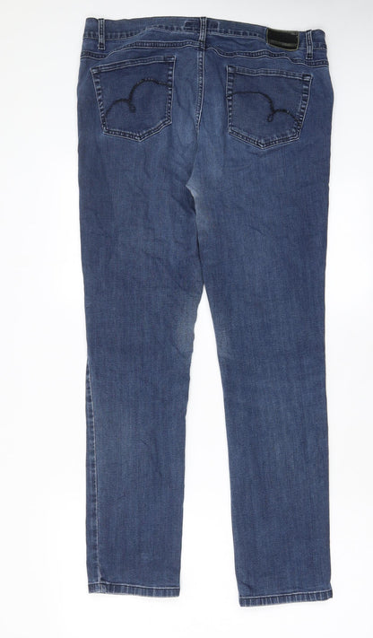 Womens UK Size 34 in Angels Regular Fit Straight Blue Jeans