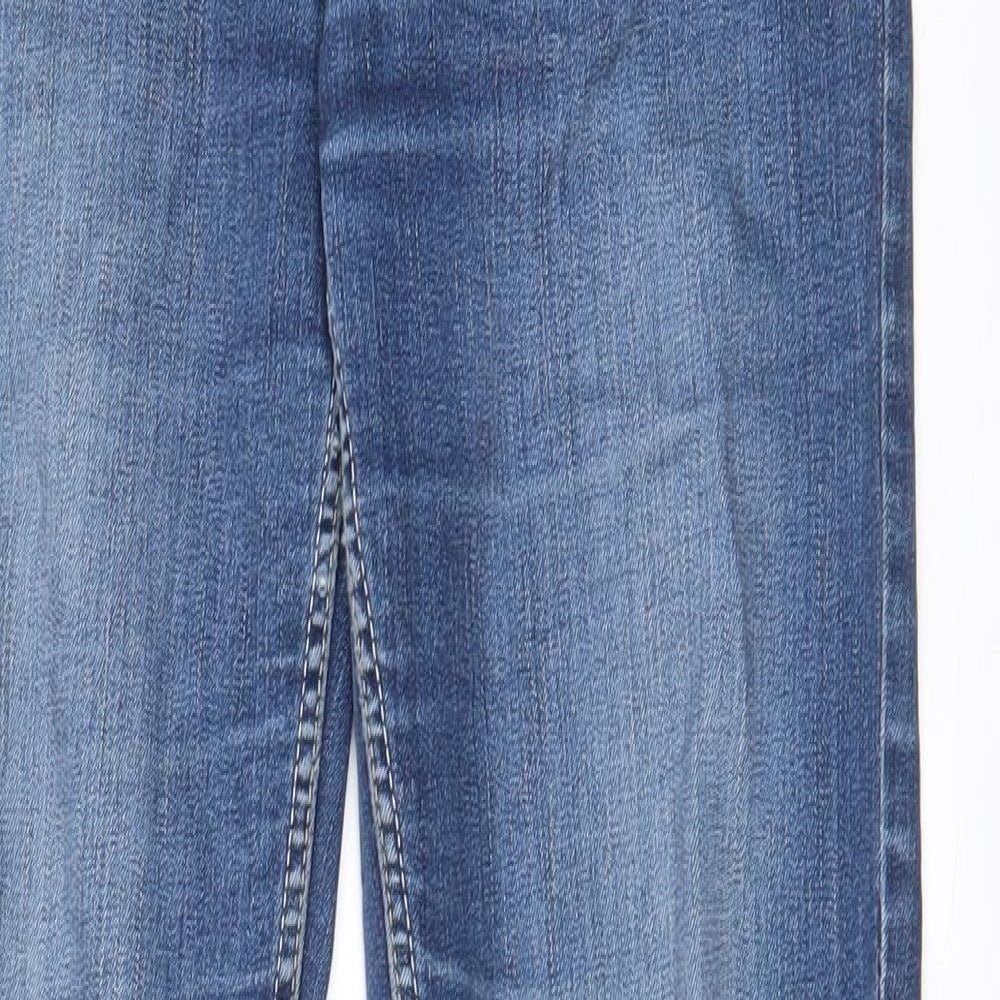 JeansWear 72D Womens Blue Cotton Straight Jeans Size 28 in L29 in Slim Zip - Pockets