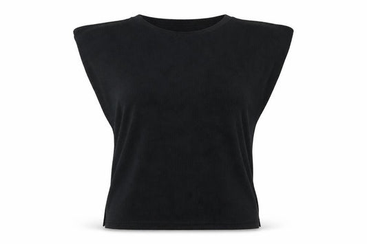 Womens UK Size M Misspap Black Basic Tank