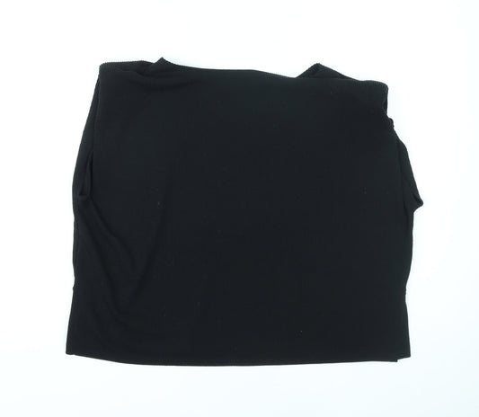 Womens UK Size M Misspap Black Basic Tank