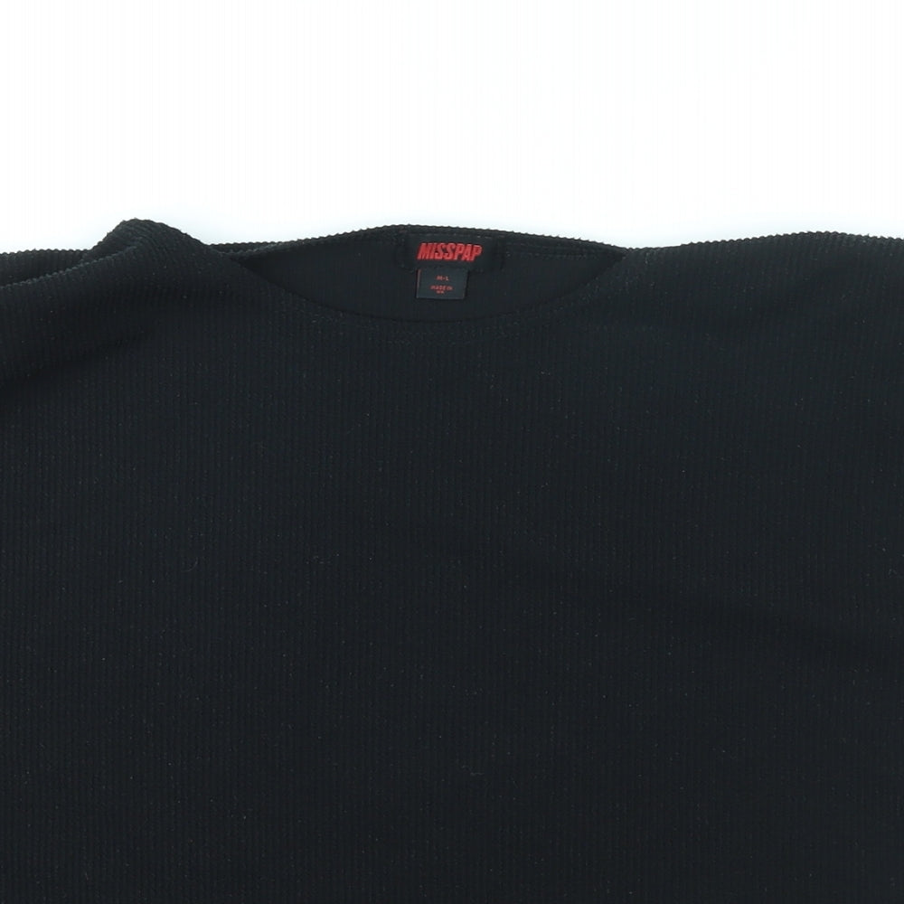 Womens UK Size M Misspap Black Basic Tank