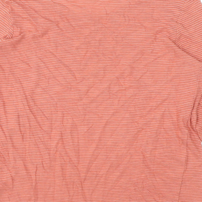Womens UK Size 14 Marks and Spencer Orange Basic Blouse