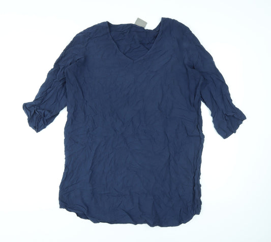 Womens UK Size XL VERO MODA Black Basic Blouse
