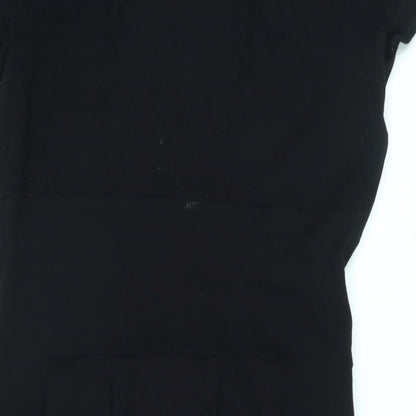 NEXT Womens Beige Viscose A-Line Size 16 Scoop Neck Pullover