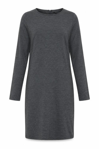Zara Womens Grey Polyester Bodycon Size L Round Neck Pullover
