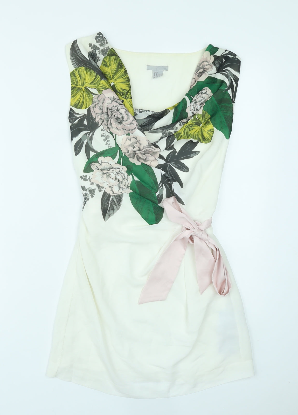 Womens UK Size 4 H&M Multicoloured Basic Tank