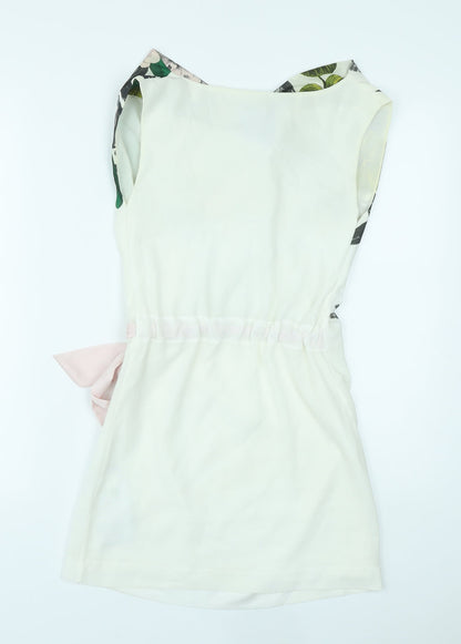 Womens UK Size 4 H&M Multicoloured Basic Tank