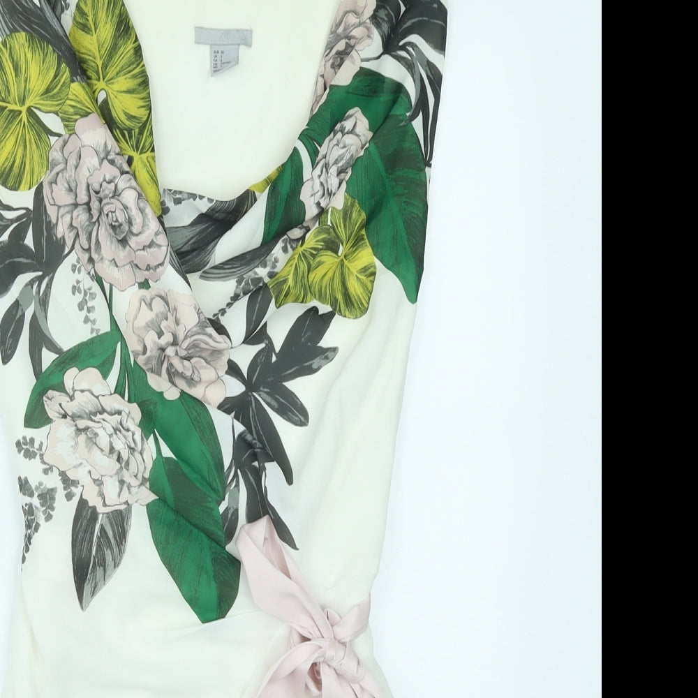 Womens UK Size 4 H&M Multicoloured Basic Tank
