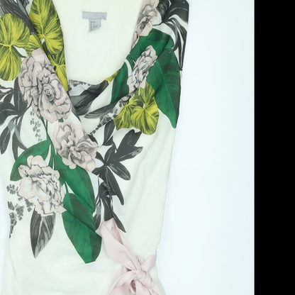 Womens UK Size 4 H&M Multicoloured Basic Tank