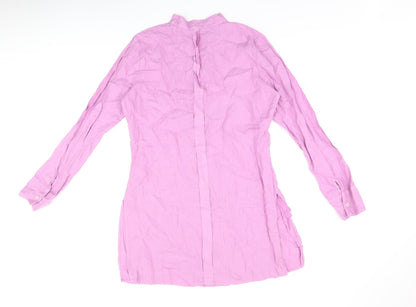 Womens UK Size M United Colors of Benetton Purple Tunic T-Shirt