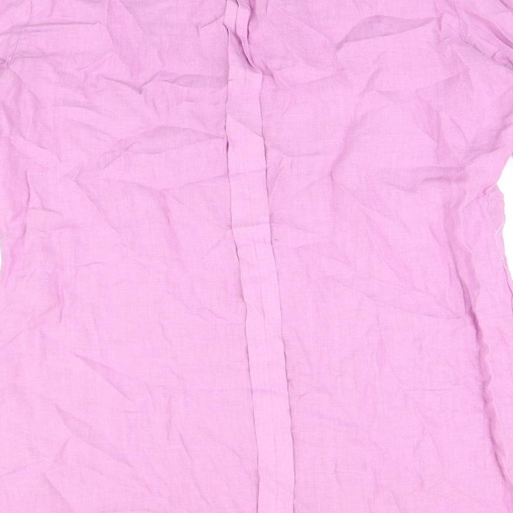 Womens UK Size M United Colors of Benetton Purple Tunic T-Shirt