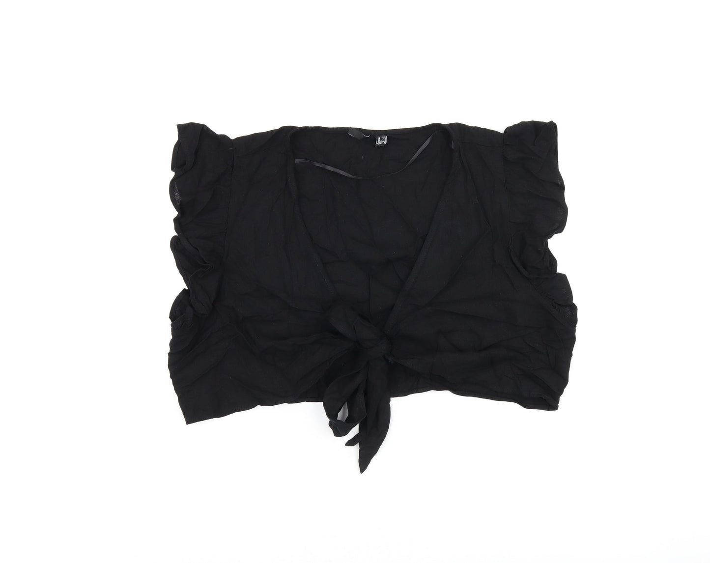 Womens UK Size 24 Vera Moda Black Cropped Tank
