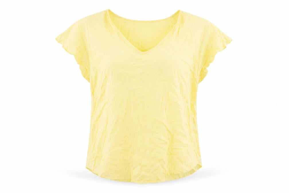 Womens UK Size 22 Monsoon Yellow Basic T-Shirt