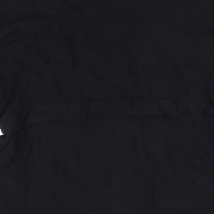 I.scenery Womens Black Viscose Basic T-Shirt Size 26 Boat Neck - Belted