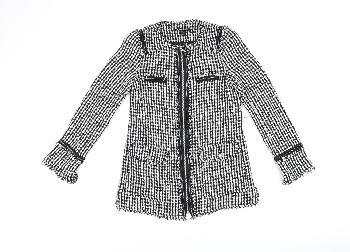 Womens UK Size S Zara Black Jacket