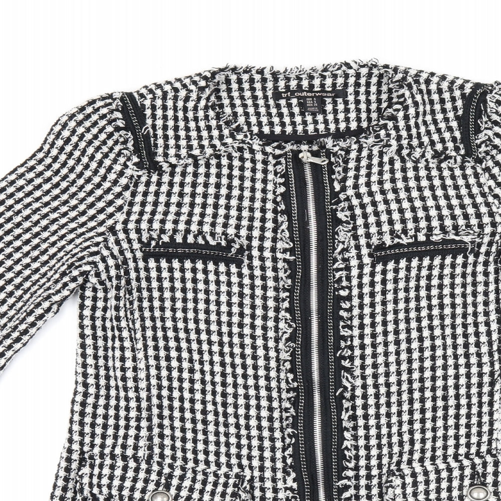 Womens UK Size S Zara Black Jacket