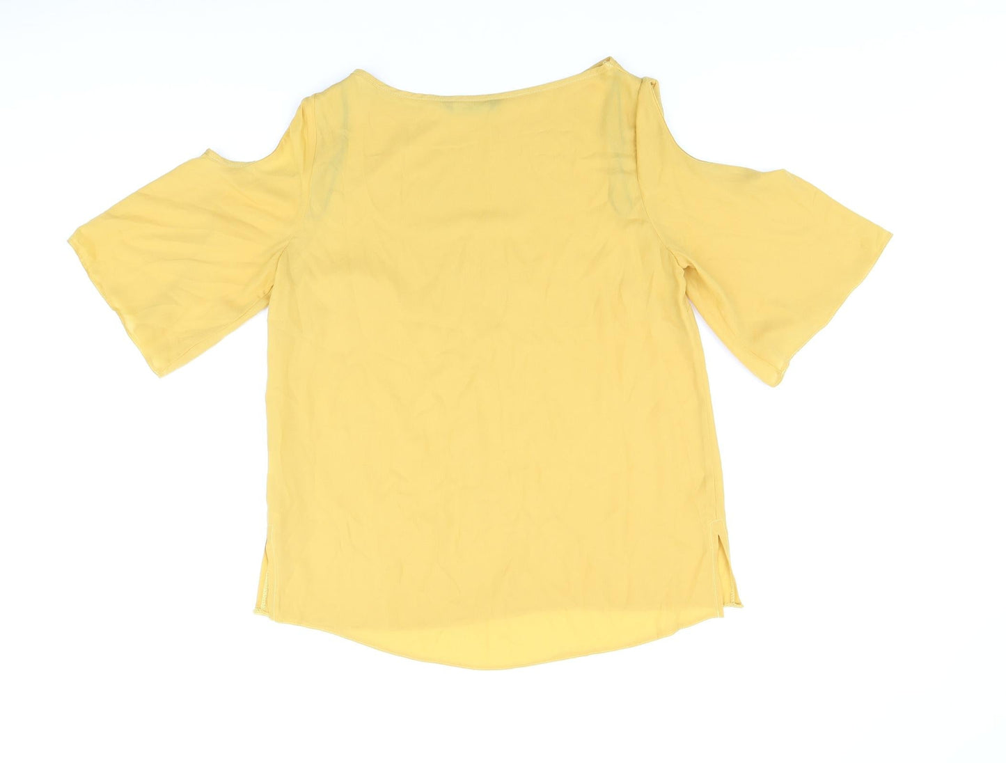 Womens UK Size 10 Marina Kaneva Yellow Basic Blouse