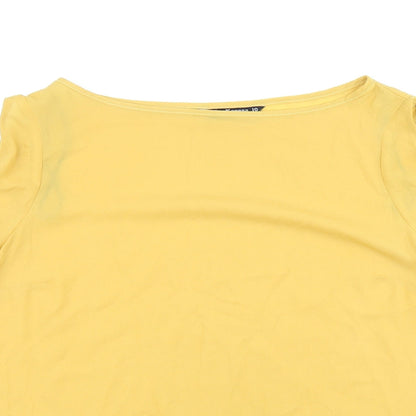 Womens UK Size 10 Marina Kaneva Yellow Basic Blouse