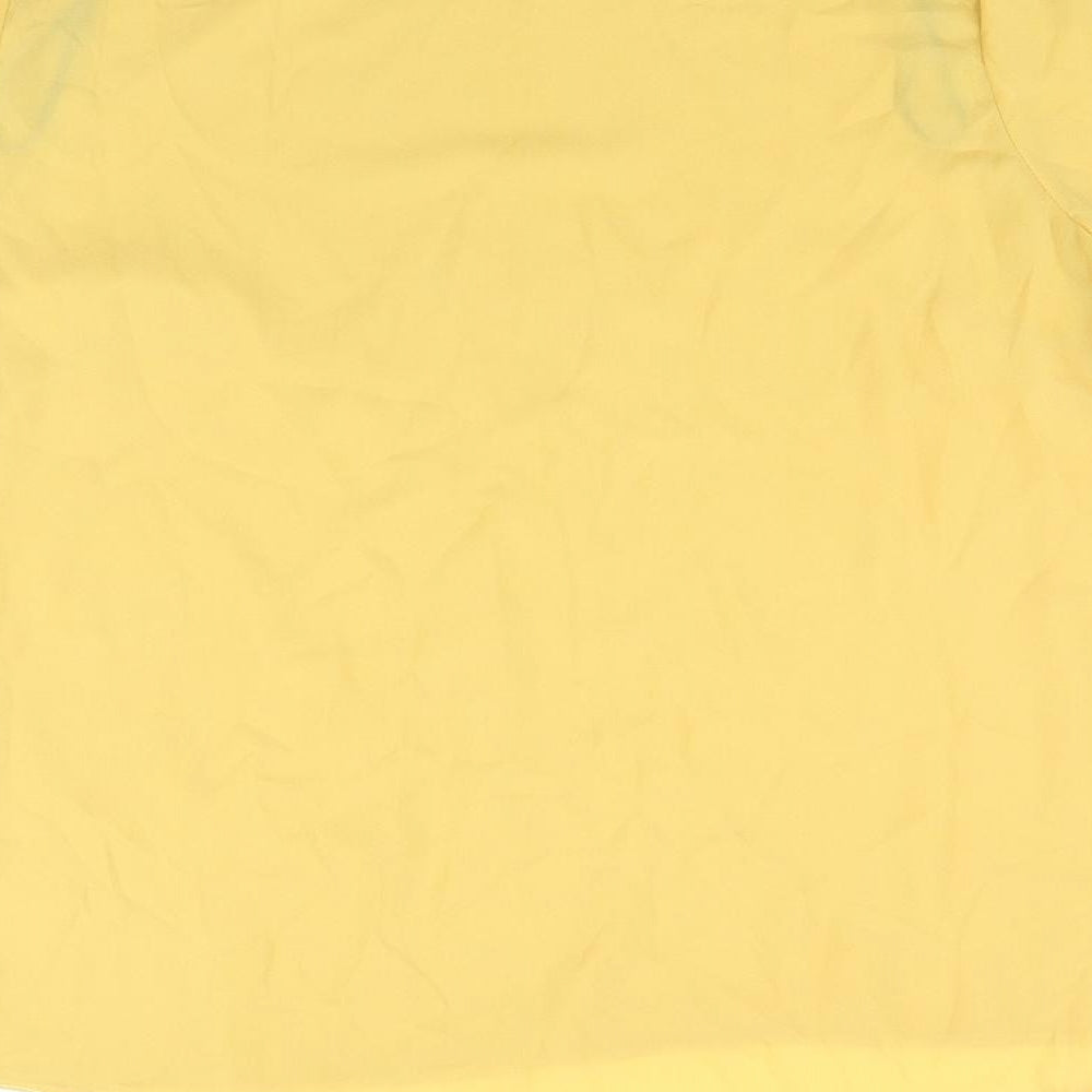 Womens UK Size 10 Marina Kaneva Yellow Basic Blouse