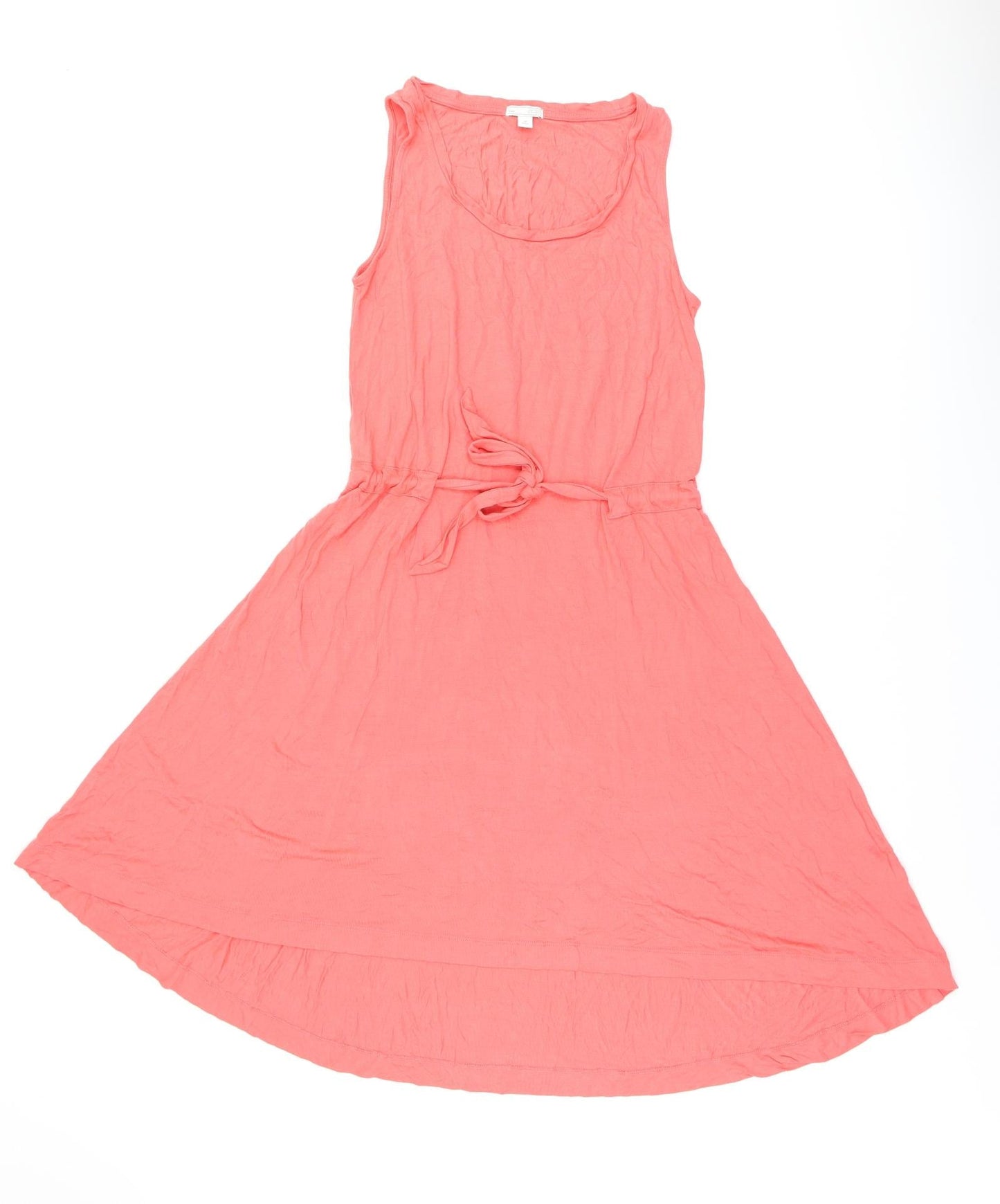 Gap Womens Pink Viscose A-Line Size S Scoop Neck Drawstring