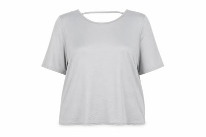 Womens UK Size 8 River Island Grey Basic T-Shirt
