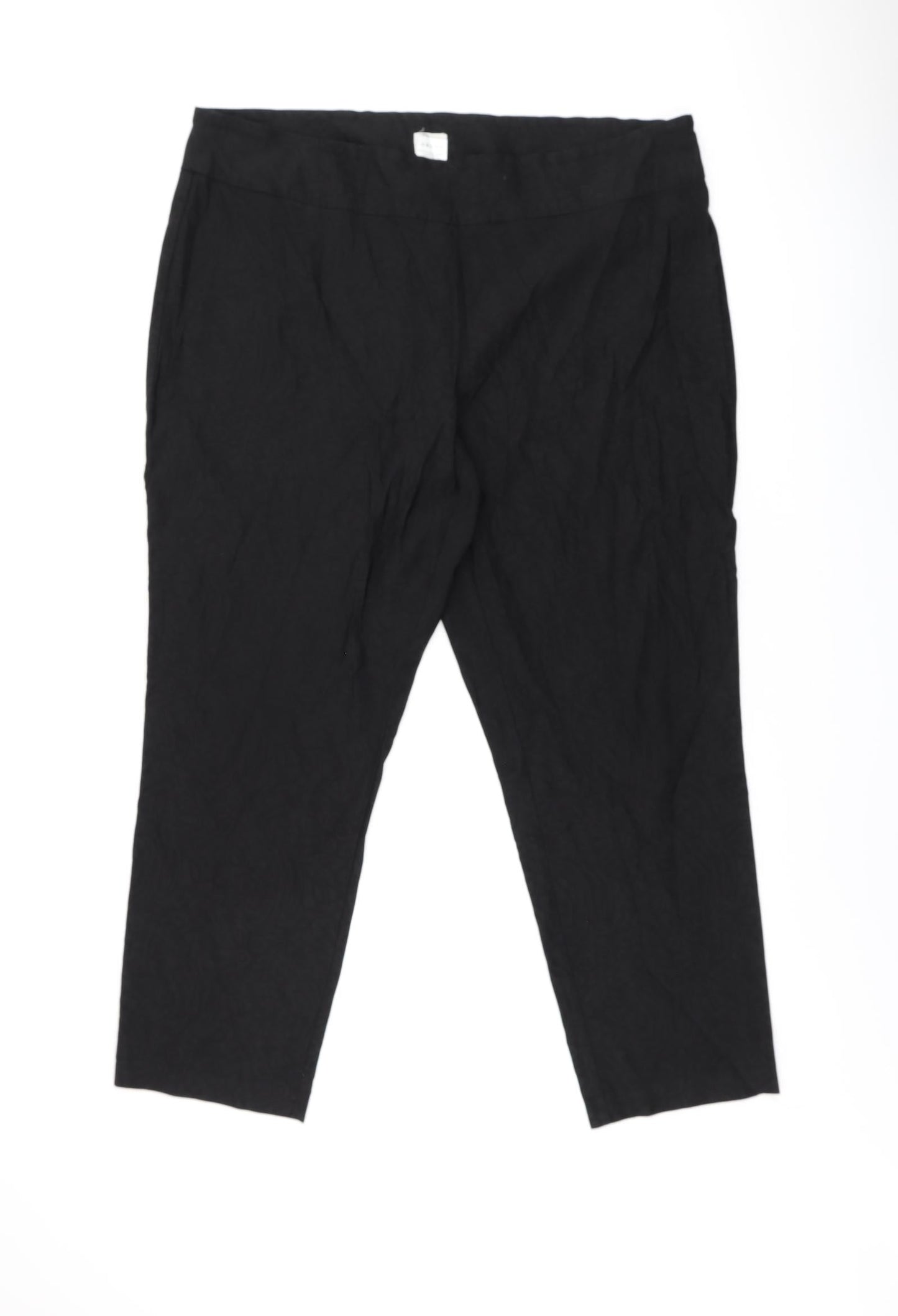 SC Montreal Womens Black Nylon Trousers Size 24 L29 in Regular