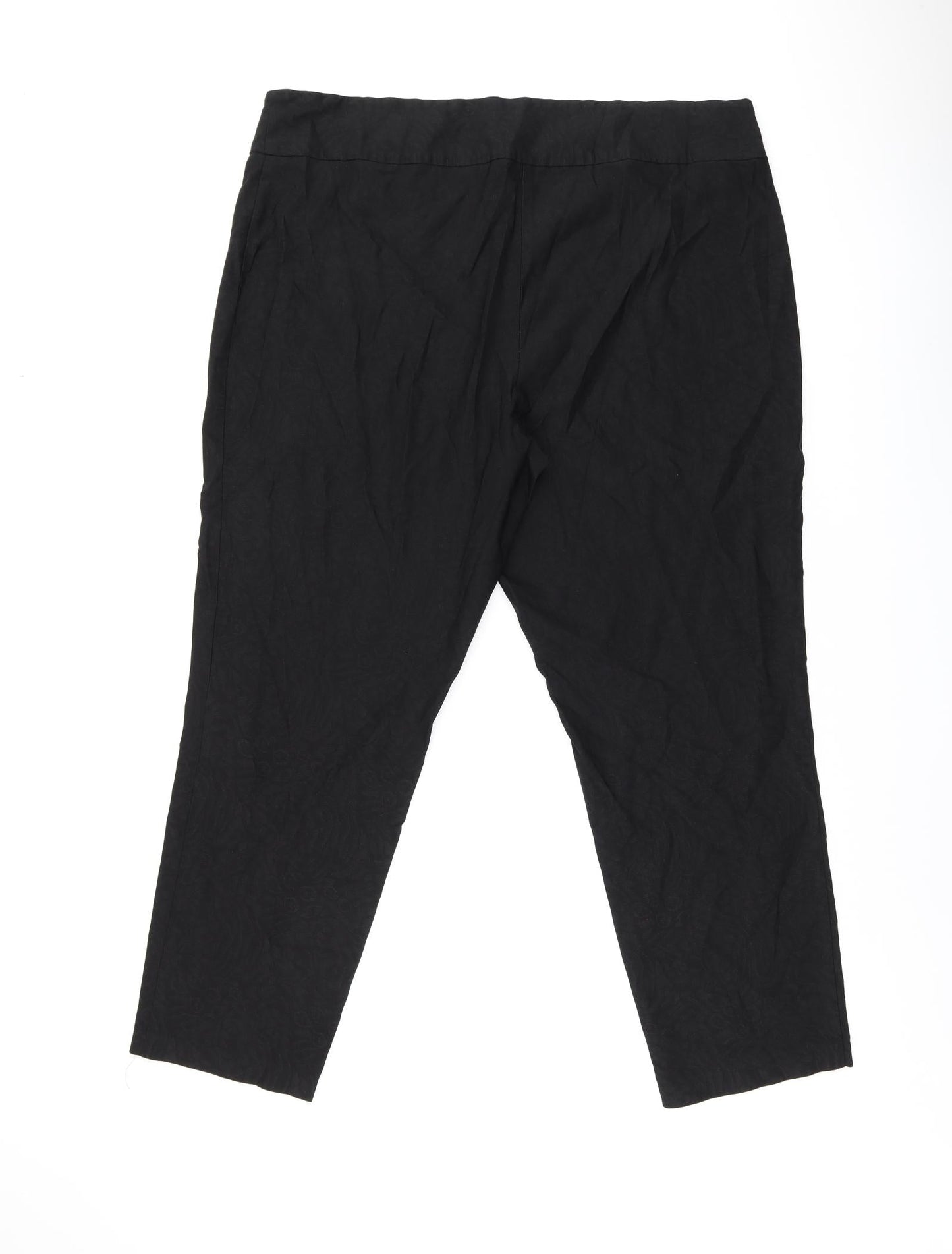 SC Montreal Womens Black Nylon Trousers Size 24 L29 in Regular