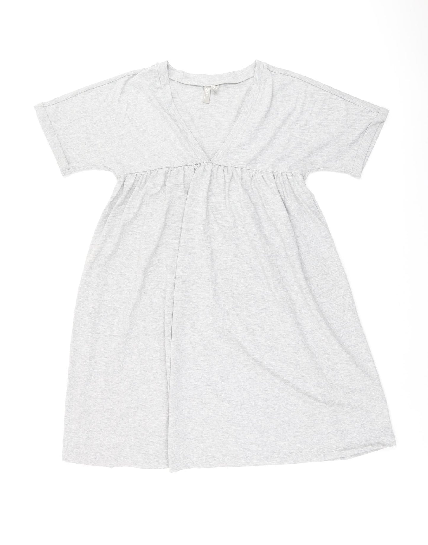 ASOS Womens Grey Polyester Shift Size 8 V-Neck Pullover