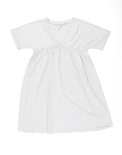 ASOS Womens Grey Polyester Shift Size 8 V-Neck Pullover