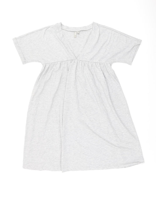 ASOS Womens Grey Polyester Shift Size 8 V-Neck Pullover