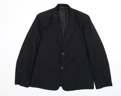 Mens UK Size 40 BHS Regular Black Suit Jacket