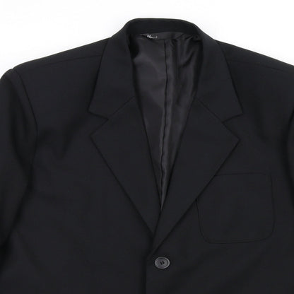 Mens UK Size 40 BHS Regular Black Suit Jacket