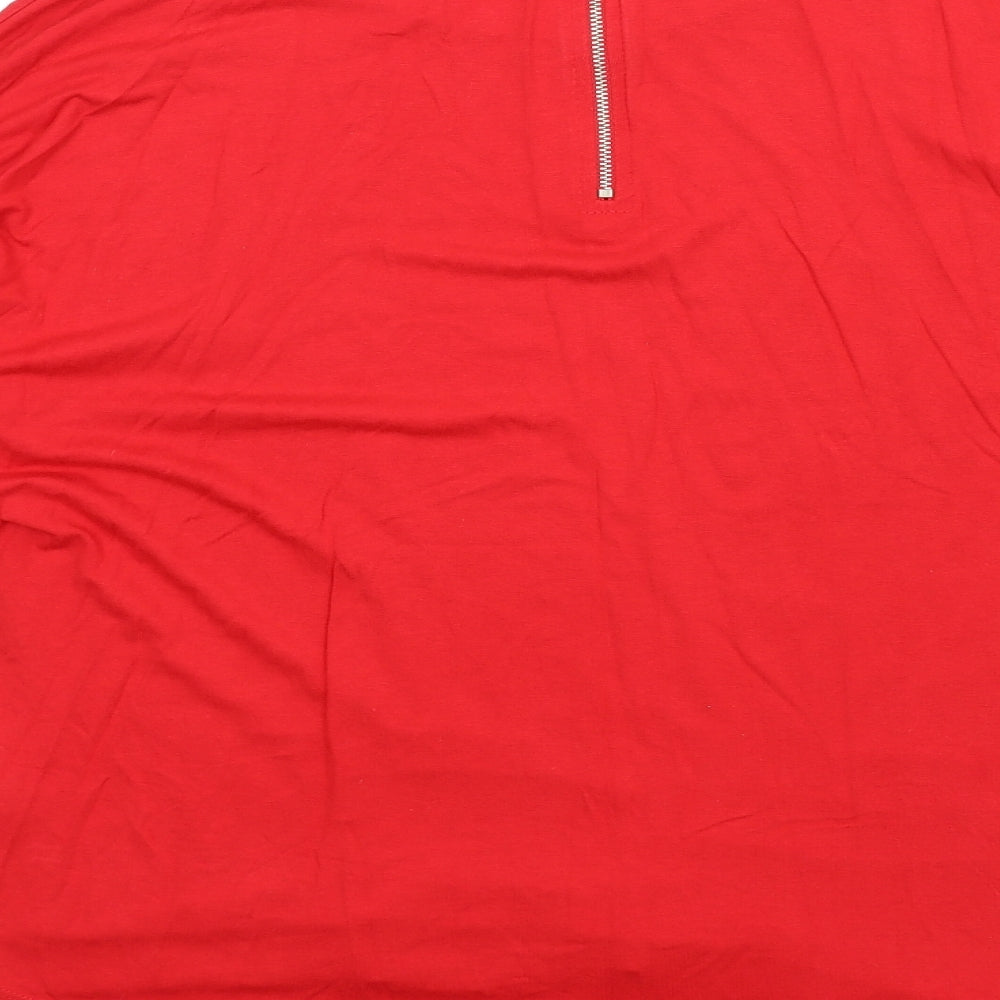 Womens UK Size 12 Select Red Basic T-Shirt