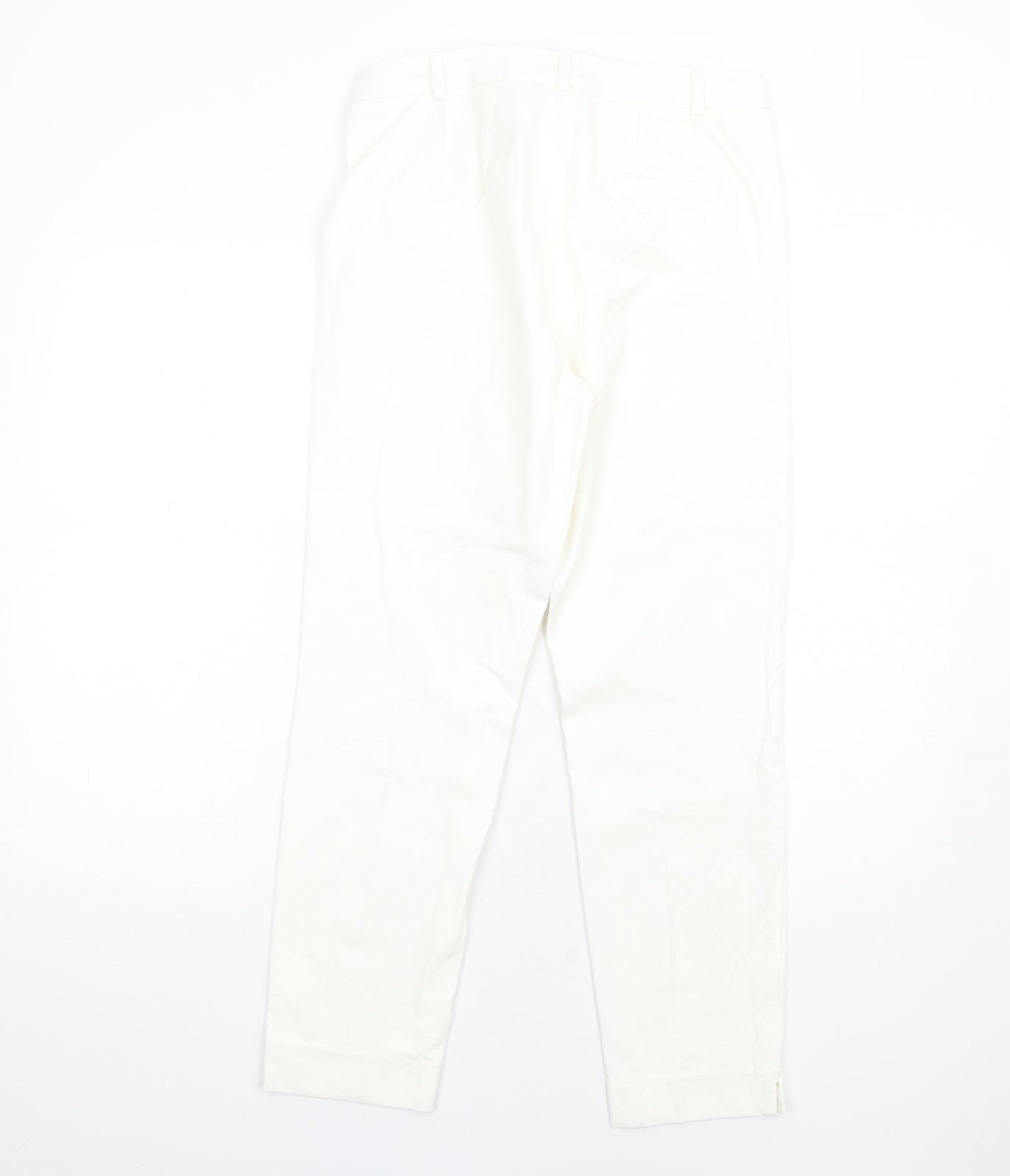 Womens UK Size 10 Marks and Spencer Slim Fit Tapered White Jeans