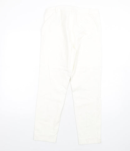 Womens UK Size 10 Marks and Spencer Slim Fit Tapered White Jeans