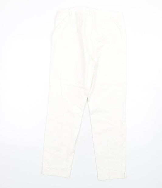 Womens UK Size 10 Marks and Spencer Slim Fit Tapered White Jeans