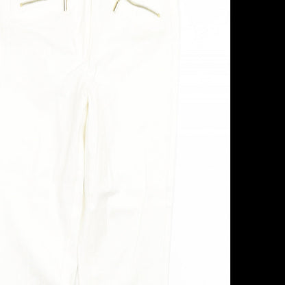 Womens UK Size 10 Marks and Spencer Slim Fit Tapered White Jeans