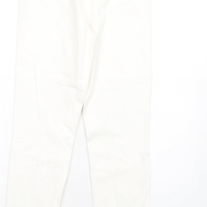 Womens UK Size 10 Marks and Spencer Slim Fit Tapered White Jeans