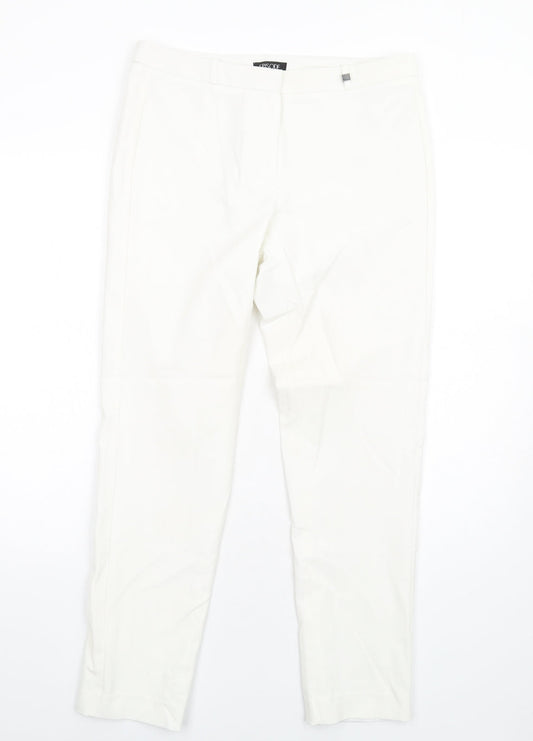 Womens UK Size 10 Episode Regular Fit  White Trousers