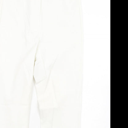 Womens UK Size 10 Episode Regular Fit  White Trousers
