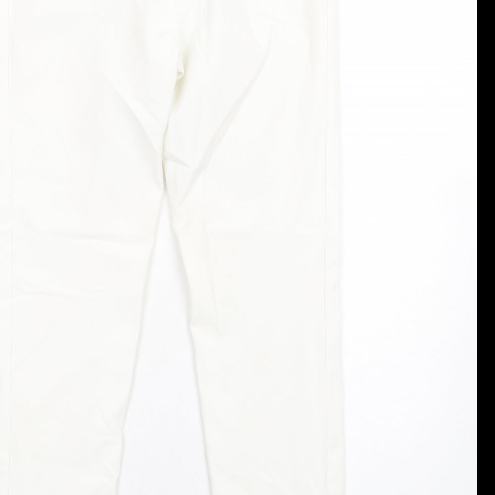 Womens UK Size 10 Episode Regular Fit  White Trousers