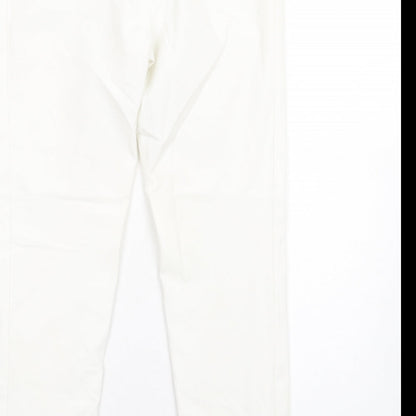 Womens UK Size 10 Episode Regular Fit  White Trousers