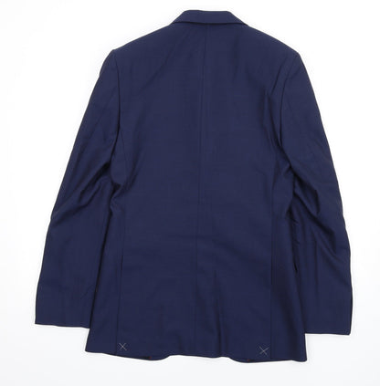 Mens UK Size 36 Marks and Spencer Regular Blue Suit Jacket