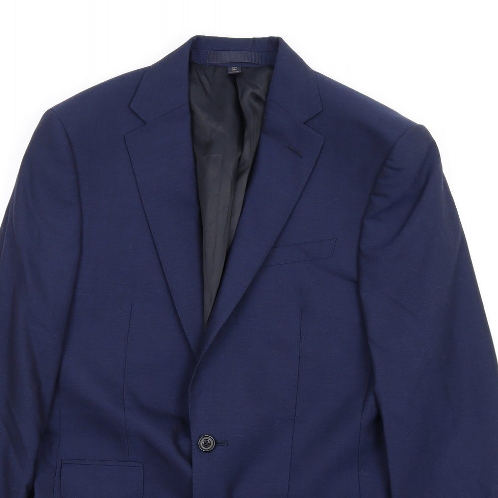 Mens UK Size 36 Marks and Spencer Regular Blue Suit Jacket
