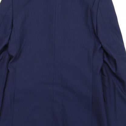 Mens UK Size 36 Marks and Spencer Regular Blue Suit Jacket