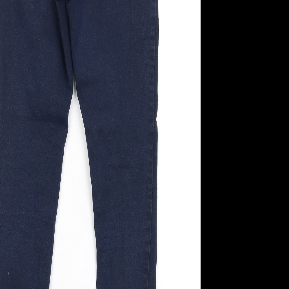 Denim & Co. Womens Blue Cotton Skinny Jeans Size 10 L30 in Regular Zip