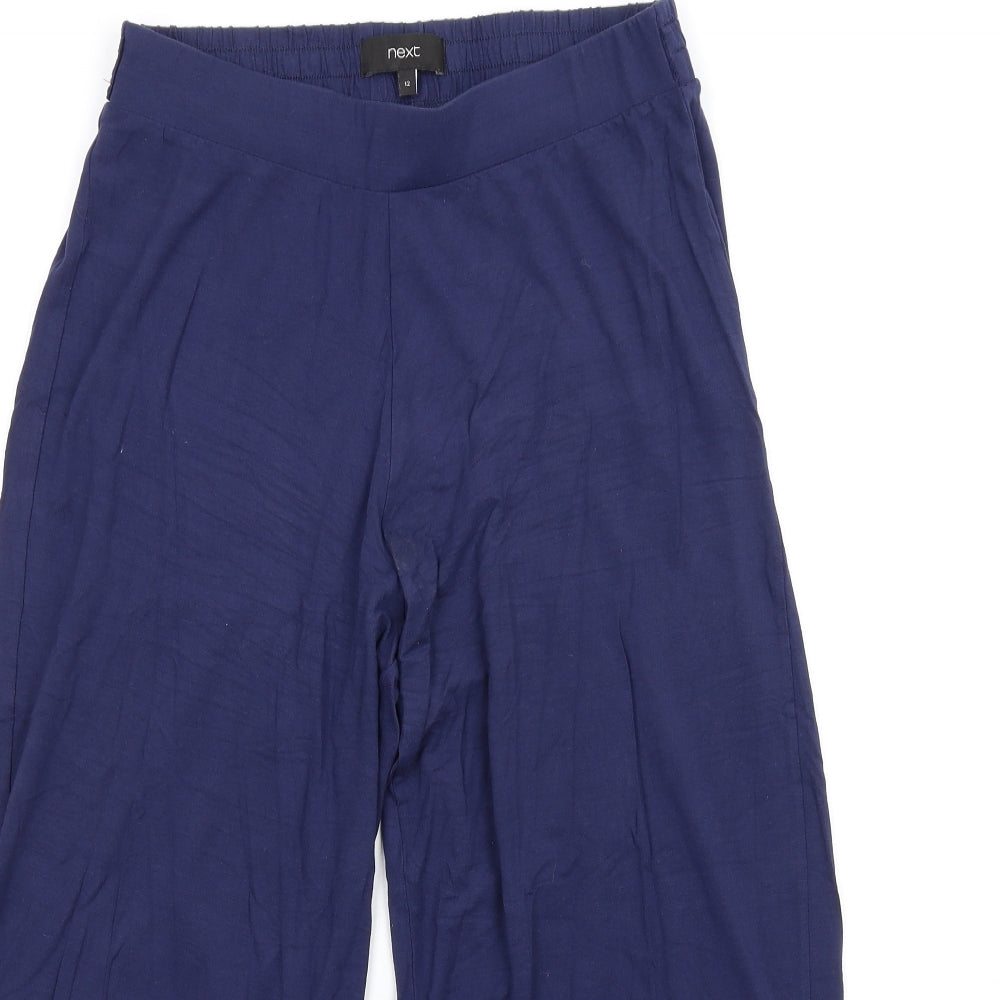 Womens UK Size 12 NEXT Regular Fit  Blue Trousers