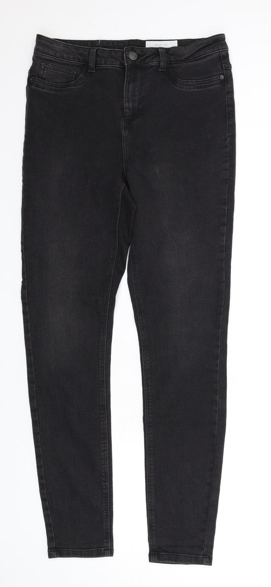 Noisy may Womens Black Cotton Skinny Jeans Size 31 in L34 in Regular Zip